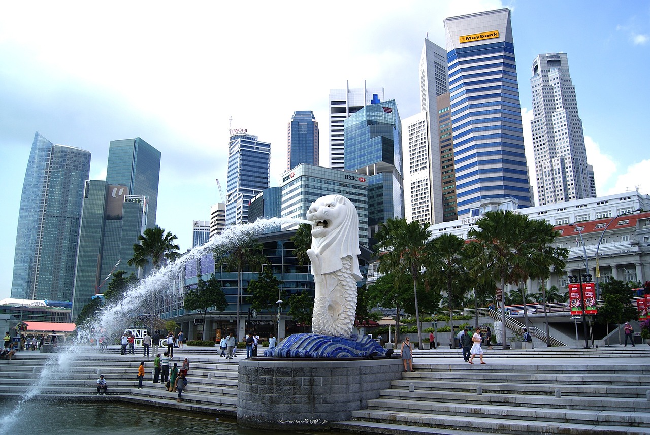 singapore, city, skyline, nature, urban, skyscrapers, buildings, downtown, people, monument, fountain, water, outside, singapore, singapore, singapore, singapore, singapore
